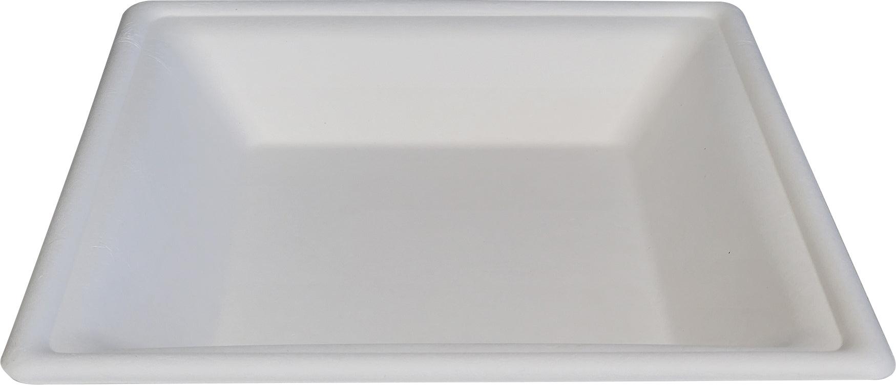 Eco-Friendly 10-Inch Deep Square Plates - Biodegradable Bagasse Dinnerware for Parties, Picnics & Eco-Conscious Dining