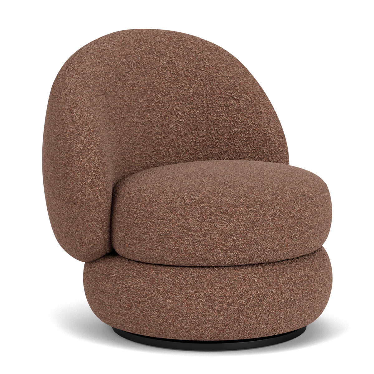 Alma Boucle Swivel Armchair - Modern Velvet Upholstered Accent Chair with 360° Rotation for Living Room, Bedroom & Office Decor
