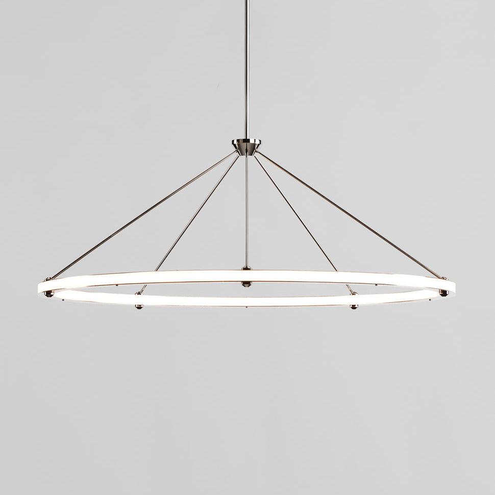 Modern Cascading Ring Circle Pendant Light - Adjustable Multi-Layer Chandelier for Dining Room, Bedroom, or Living Room Decor