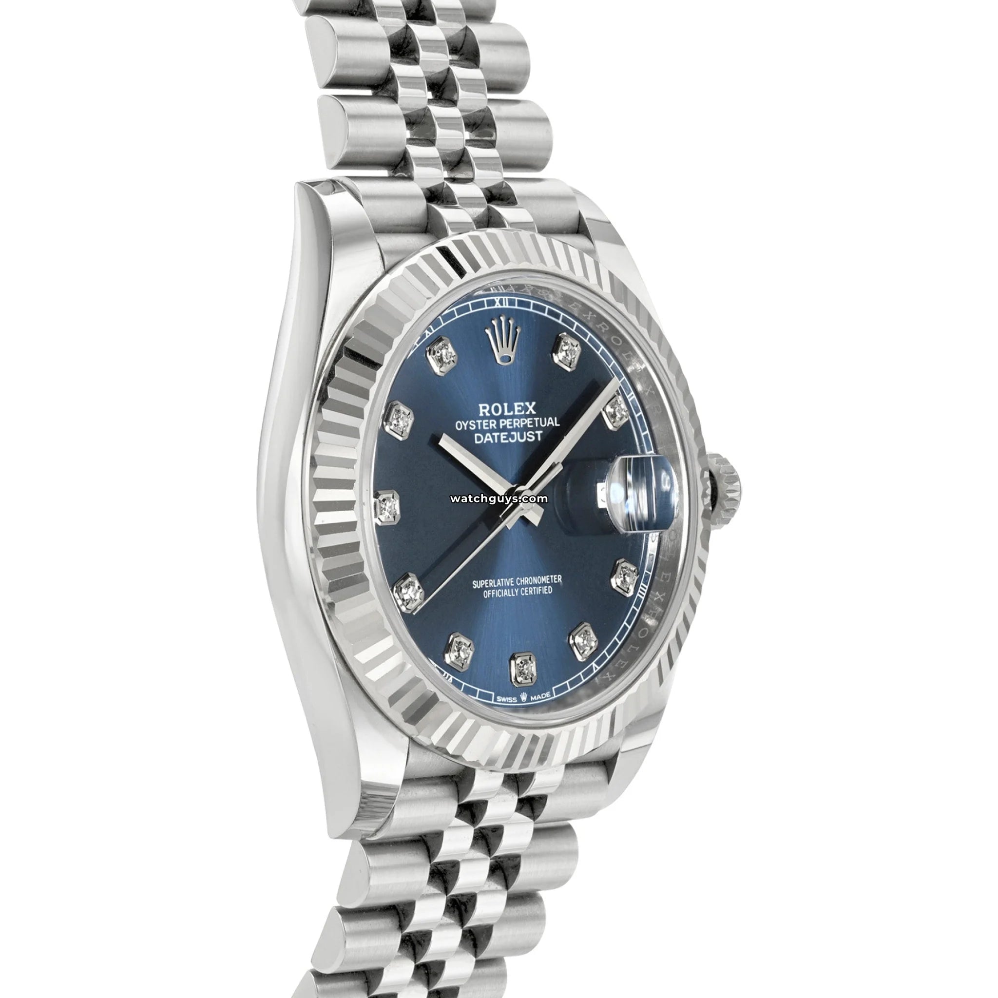 Rolex Datejust 126334 Men's Watch - 41mm Blue Dial, Diamond Markers, Jubilee Bracelet - Luxury Dress Watch for Business & Formal Occasions