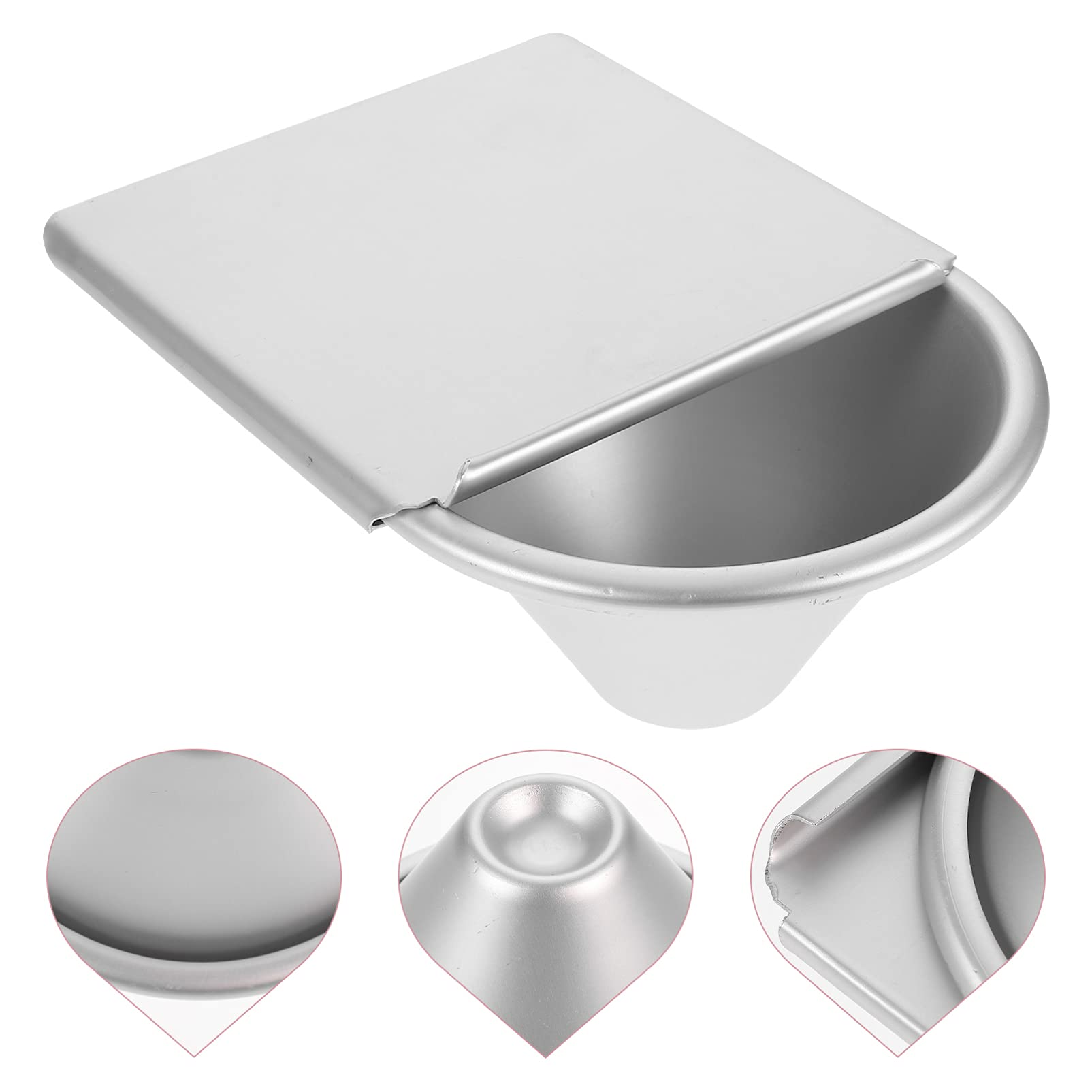 Cabilock Aluminum Alloy Cake Mold with Lid - 6 Inch Round Cake Pan, Tart Pan, Pudding Mold, Muffin Tin for Baking Cupcakes, Spheres & Doll Cakes | Perfect for Birthday Parties, Wedding Desserts & Home Baking