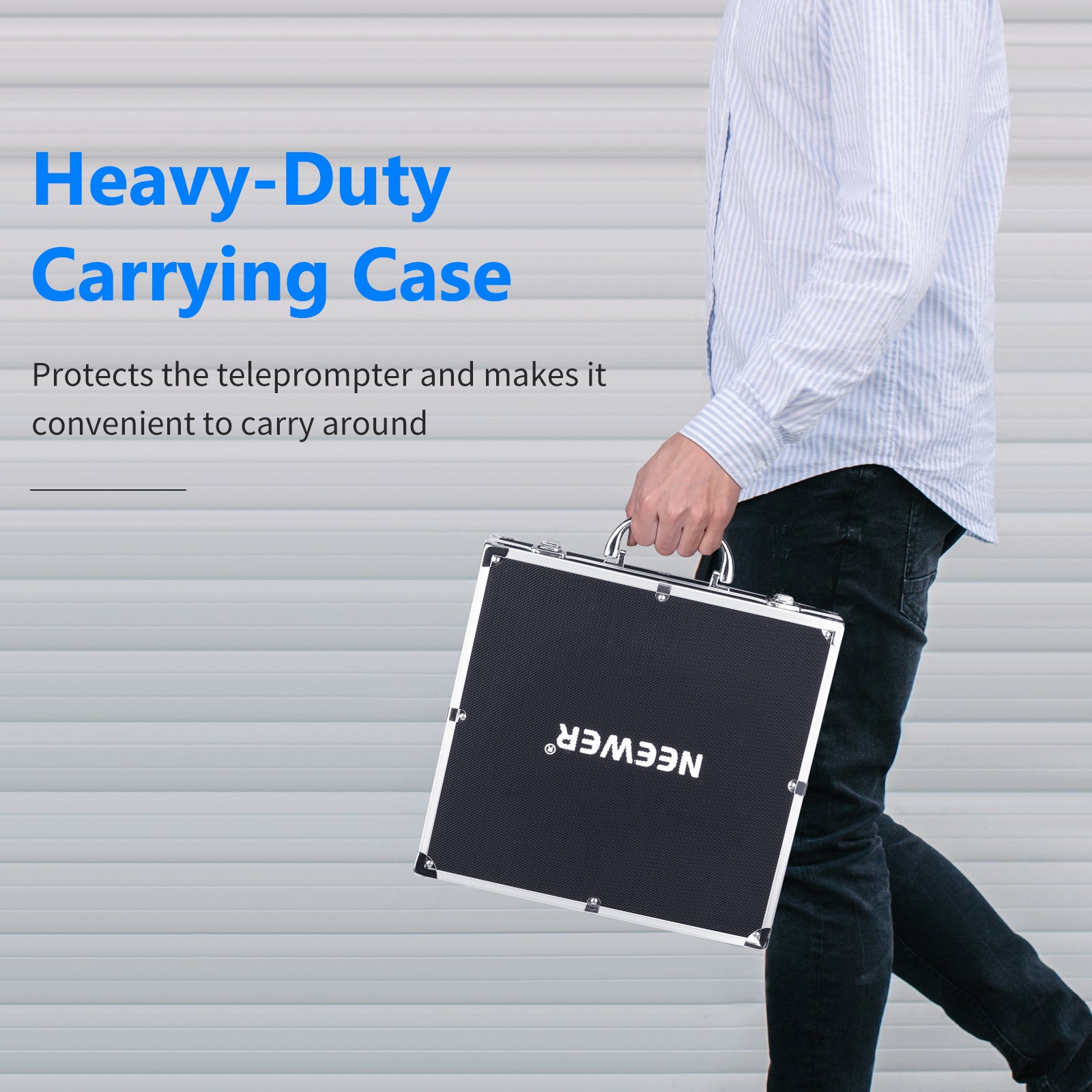 NEEWER X14 Remote Teleprompter for Video Recording - Professional Auto-Scrolling Prompter for YouTube, Live Streaming & Presentations