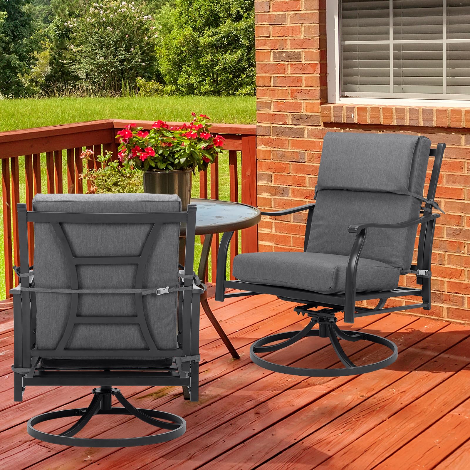 Premium Outdoor Chair Cushions Set of 4 - 45.3