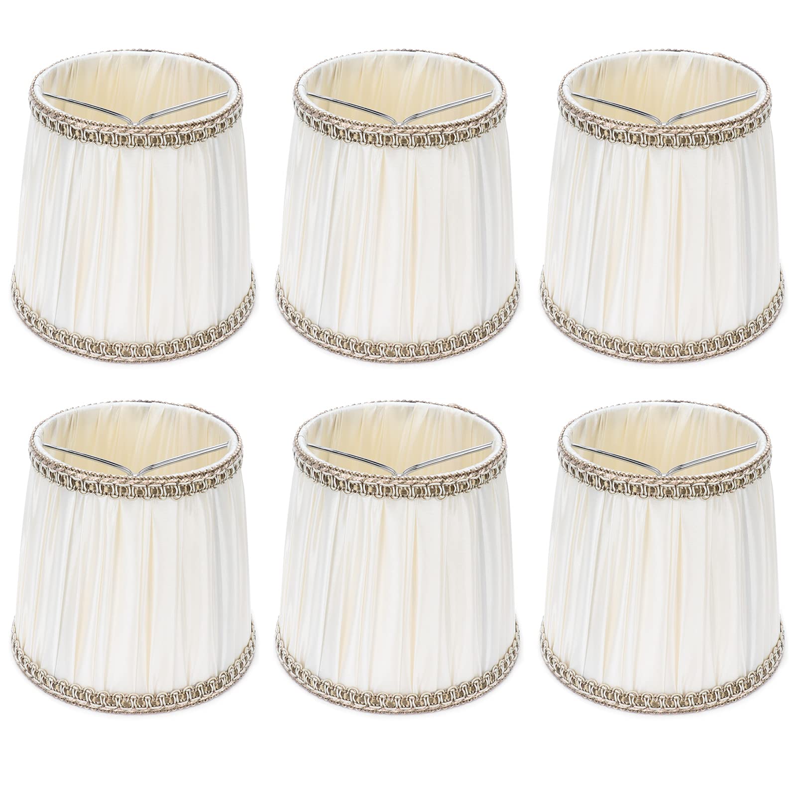 Snap-in Lamp Shade Cover for Table Lamps, Chandeliers & Floor Lights - Perfect for Bedrooms, Living Rooms, Study Rooms, Hotels & Studio Lighting Decor