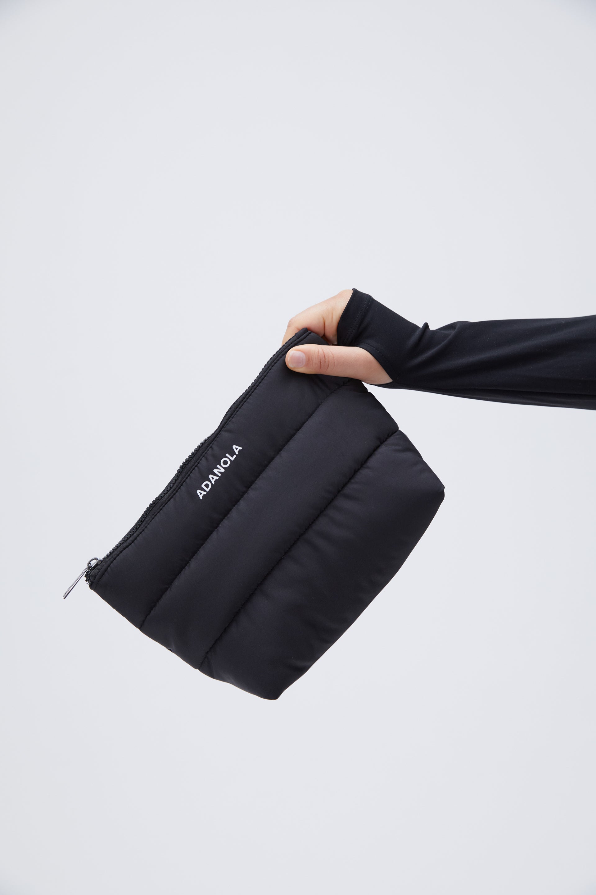 Premium Black Puffer Pouch - Insulated Reusable Hand Warmer for Winter Outdoor Activities, Camping, and Cold Weather Commutes