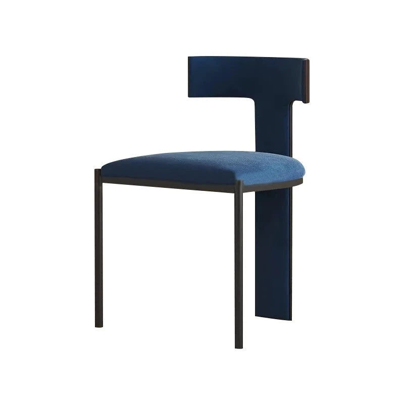 Italian Minimalist Modern Dining Chair - High Back Upholstered Wooden Seat - Elegant Home Kitchen Restaurant Furniture for Dining Room & Kitchen Decor