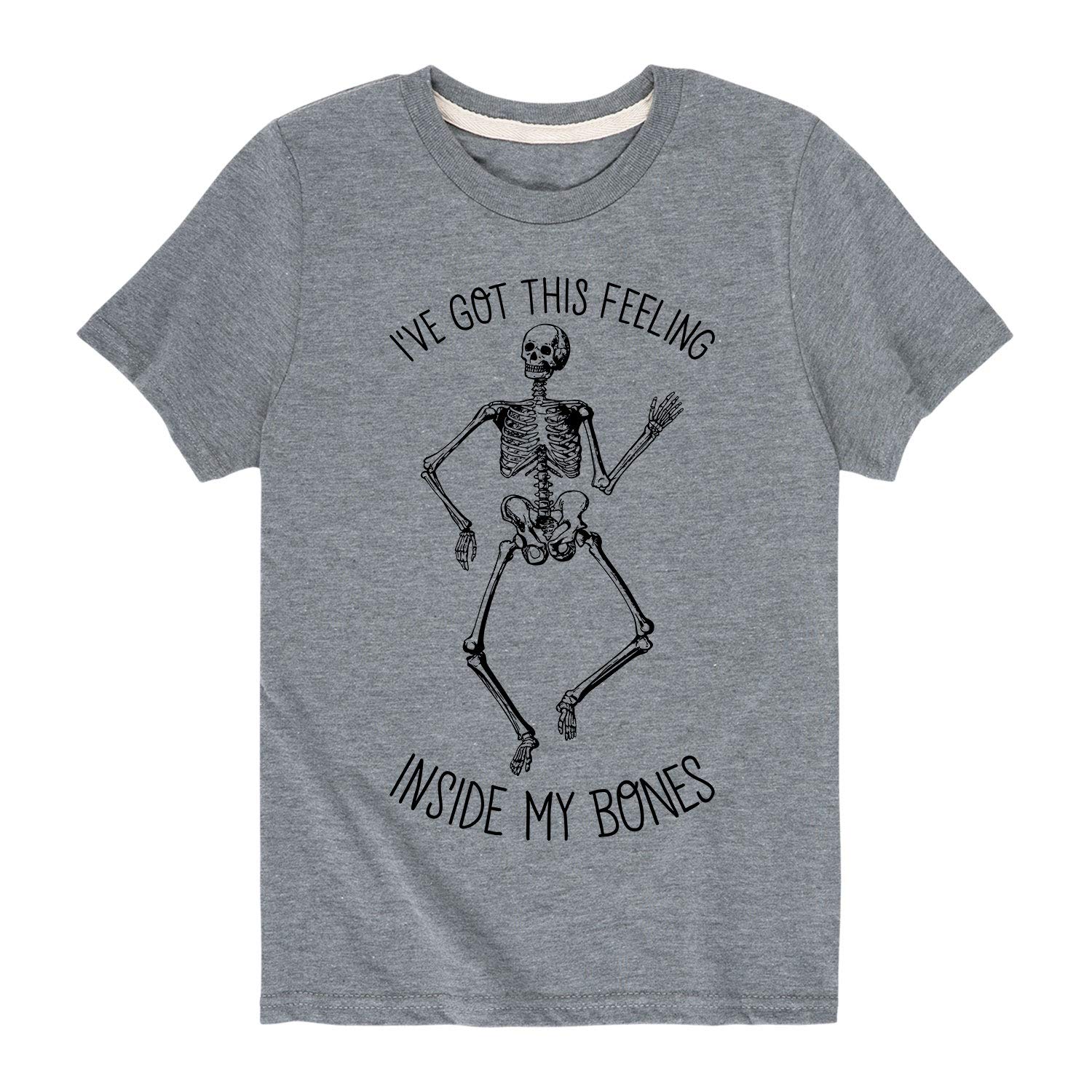 Youth Short Sleeve Graphic T-Shirt with 'Got This Feeling Inside My Bones' Print - Trendy Casual Tee for Men & Women - Perfect for Concerts, Parties, and Everyday Wear