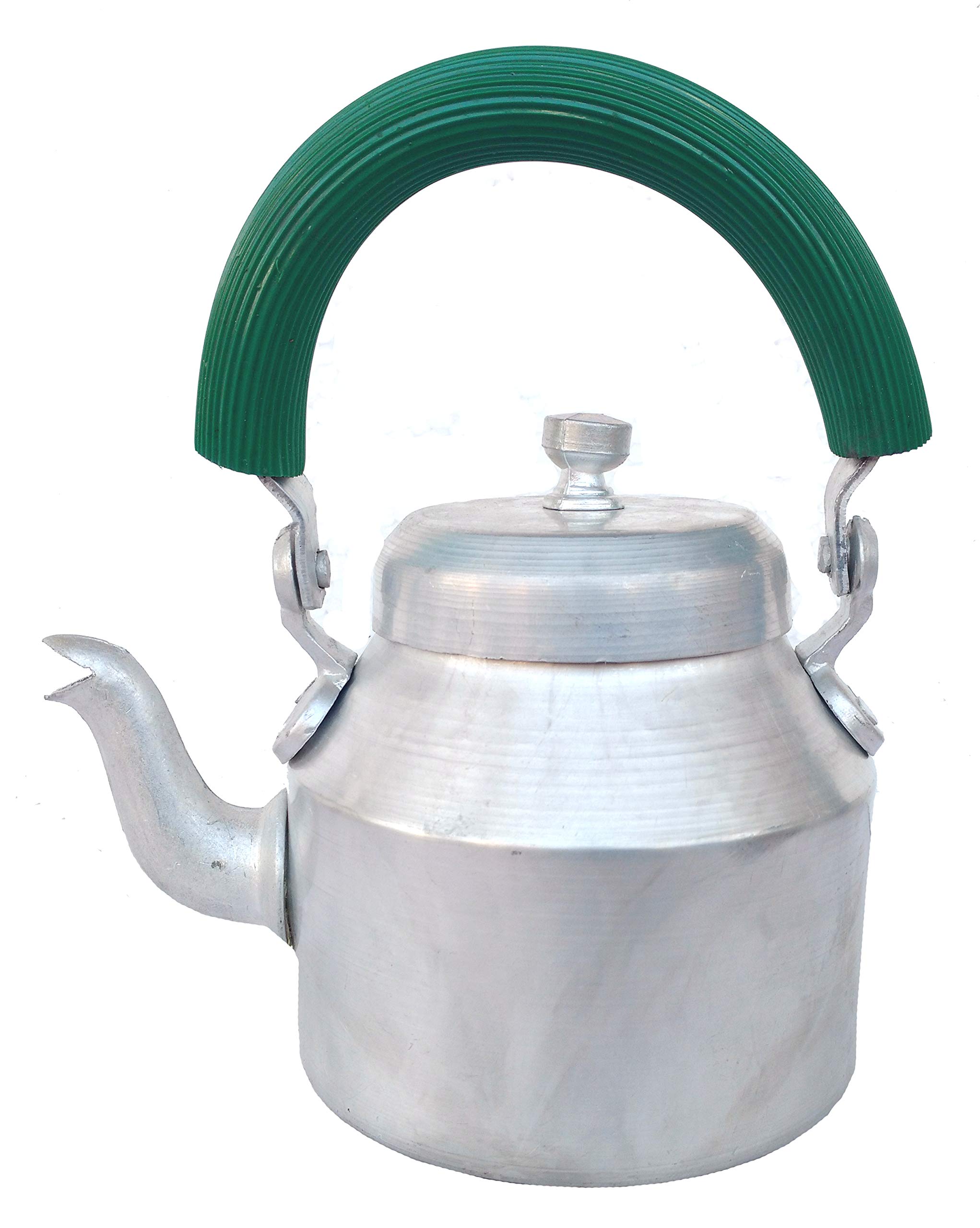 Premium Indian Style Aluminium Tea & Coffee Pot - 1500ml Traditional Handcrafted Kettle for Chai, Masala Tea & Coffee Brewing - Perfect for Home, Office & Cultural Ceremonies