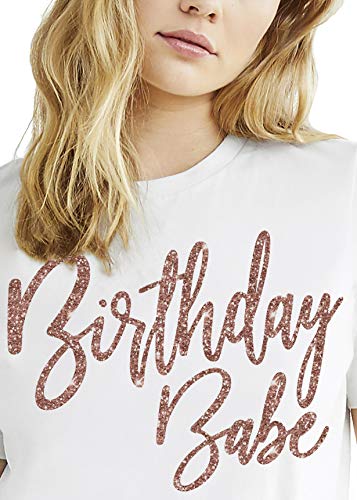 White (Birthday Babe - Rose Gold)