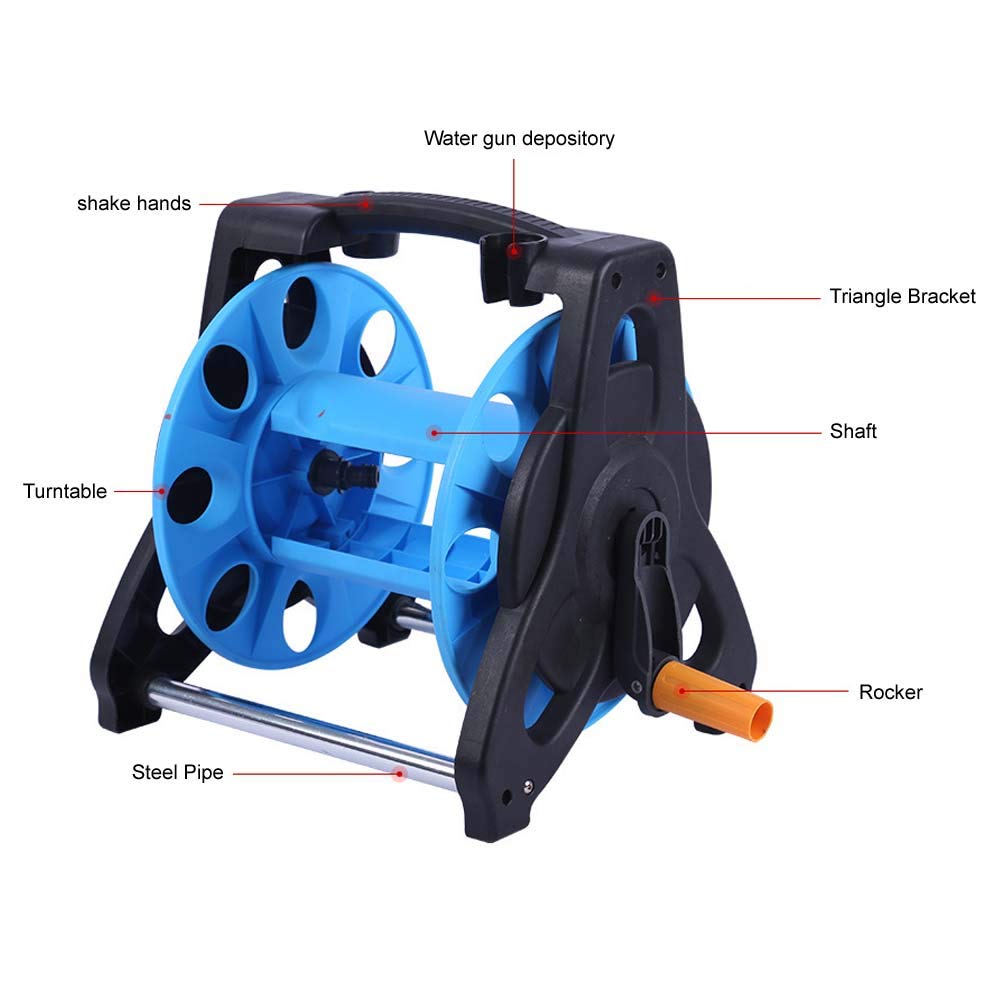 **Heavy Duty Garden Hose Reel Rack - High Pressure Car Wash & Watering Hose Storage Organizer - Perfect for Home, Lawn, Garden & Outdoor Use**