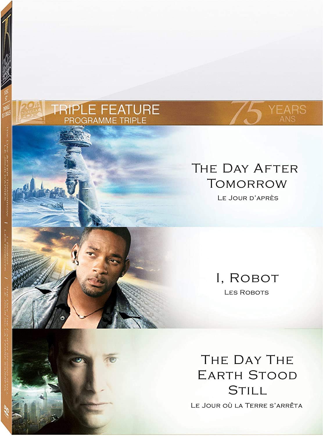 Three Classic Sci-Fi Movies: The Day After Tomorrow, The Day the Earth Stood Still & I, Robot - Perfect for Movie Nights & Sci-Fi Lovers