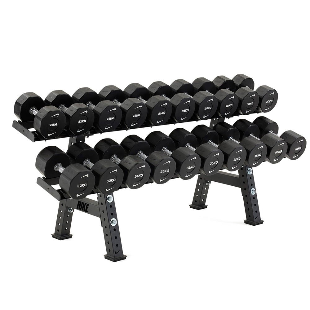Nike Strength Pro Urethane Dumbbells - Premium Home Gym Equipment for Weight Training & Strength Building - Perfect for Home Workouts, CrossFit & Fitness Enthusiasts