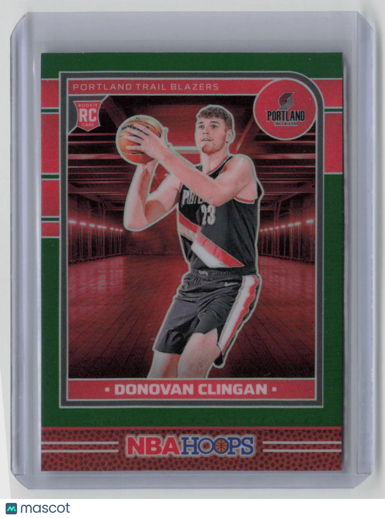2024 Panini Hoops Donovan Clingan Rookie Card Green #237 - Perfect for Basketball Card Collectors & Sports Memorabilia Enthusiasts