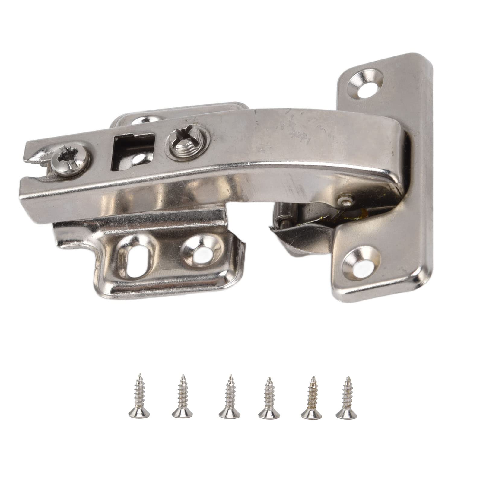 TOPINCN Soft Close Cabinet Hinges - 5Pcs Type B, Anti-Rust Hydraulic Buffer Hinge with Noise Reduction for Smooth & Quiet Closing - Perfect for Home Wardrobes, Kitchen Cabinets & Bookcases
