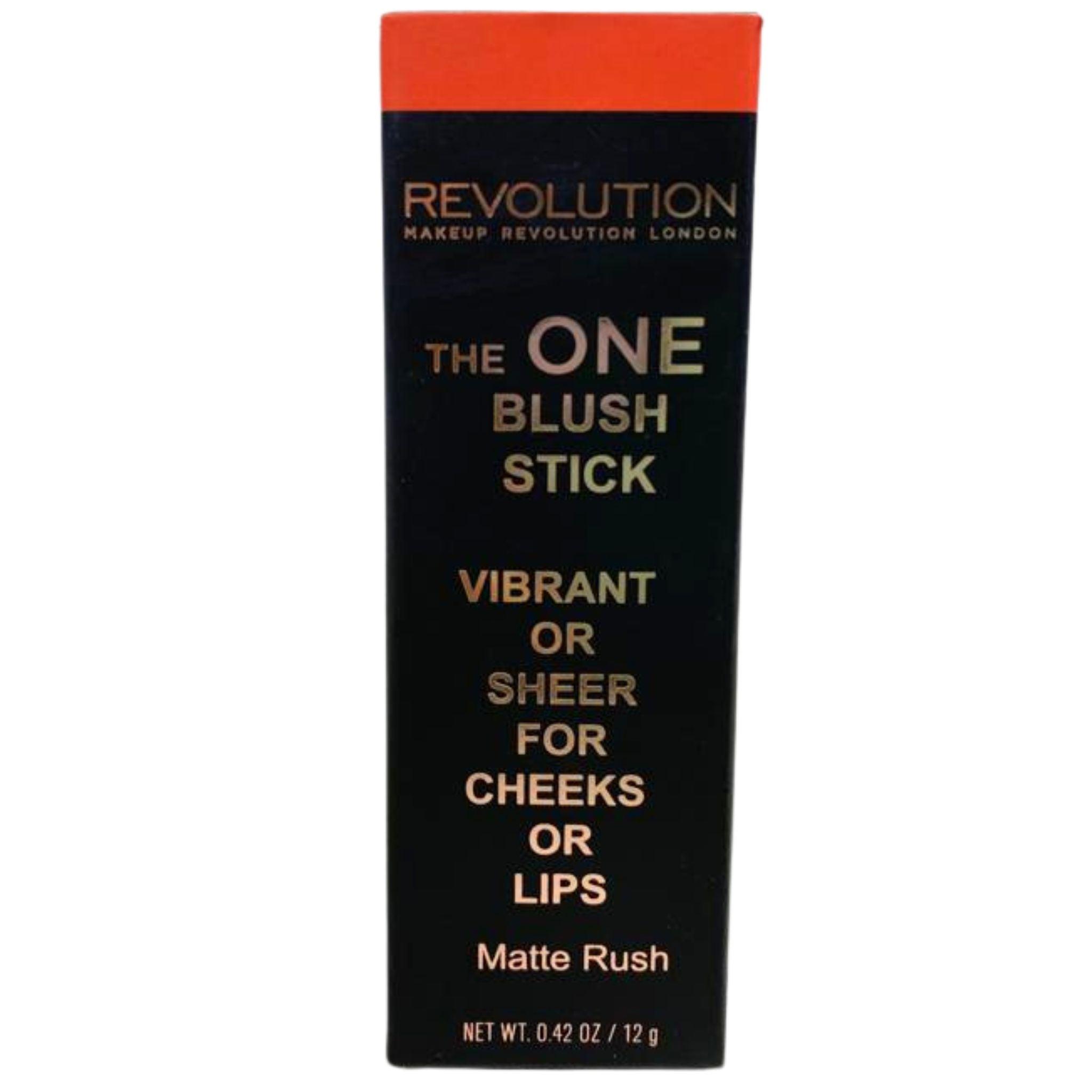 Revolution Makeup London The One Blush Stick - Matte Rush 0.42oz (12g) - 72 Piece Bulk Lot - Creamy Long-Lasting Blush for Cheeks - Perfect for Professional Makeup Artists & Salons