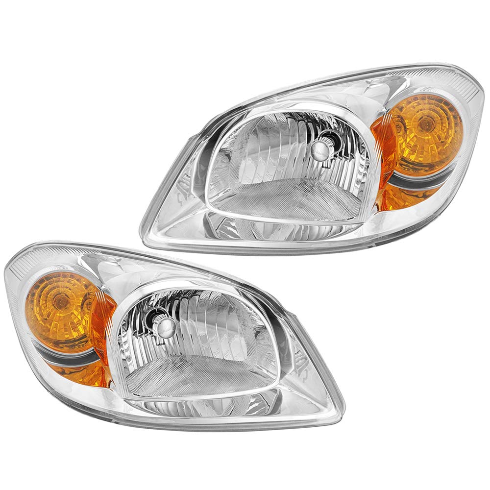 EPIC LIGHTING OE Style Replacement Headlights - Compatible with 2005-2010 Chevy Cobalt (Driver & Passenger Side Pair) - Perfect for Night Driving & Car Upgrades
