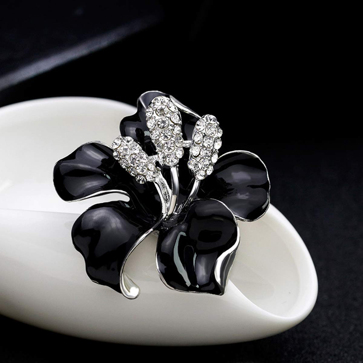 Seven Wolves Rhinestone Brooch Pin for Women - Wedding & Party Accessory