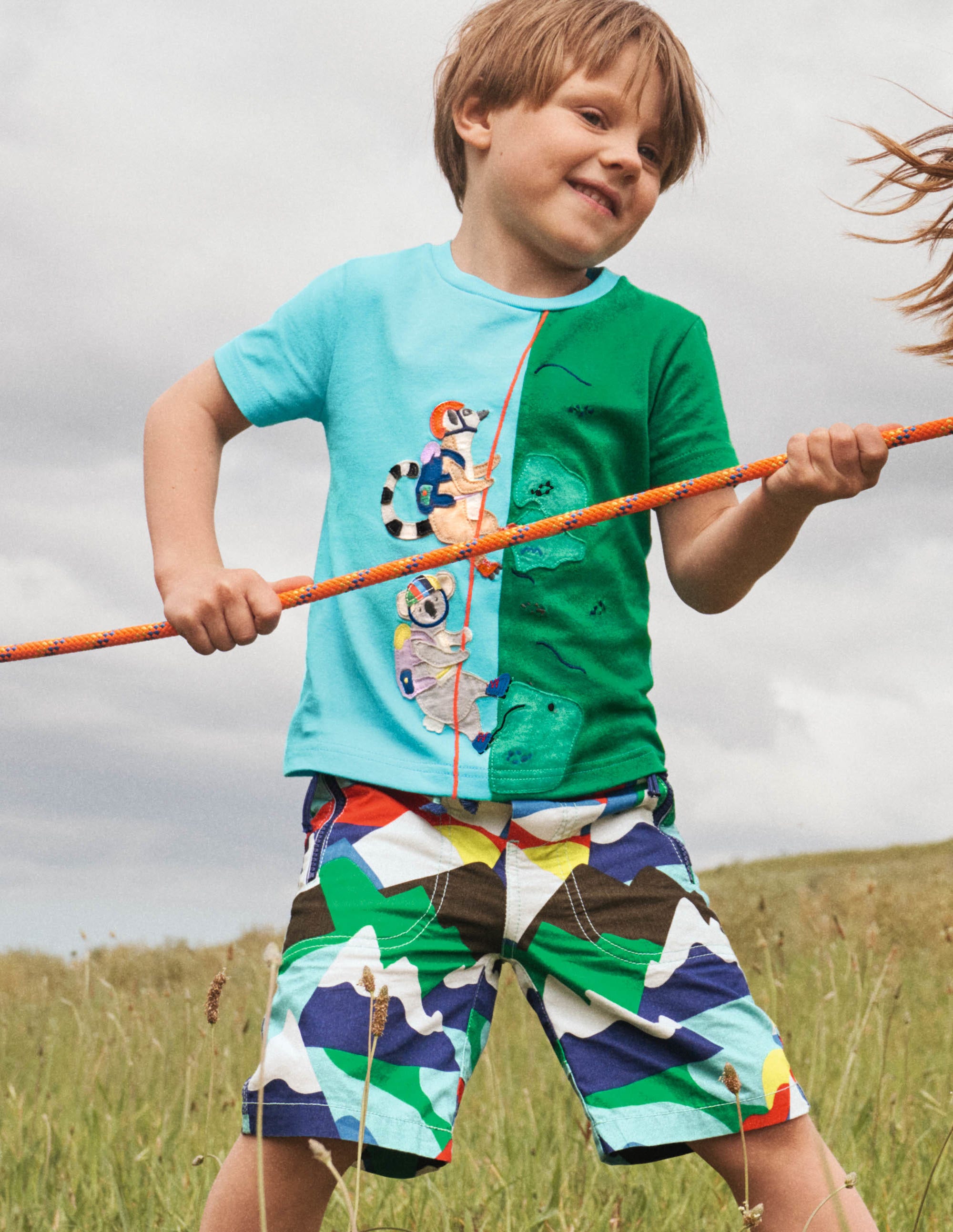 Adventure Shorts for Men - Multi Mountain Camo Hiking & Outdoor Shorts - Perfect for Camping, Trekking, and Summer Activities