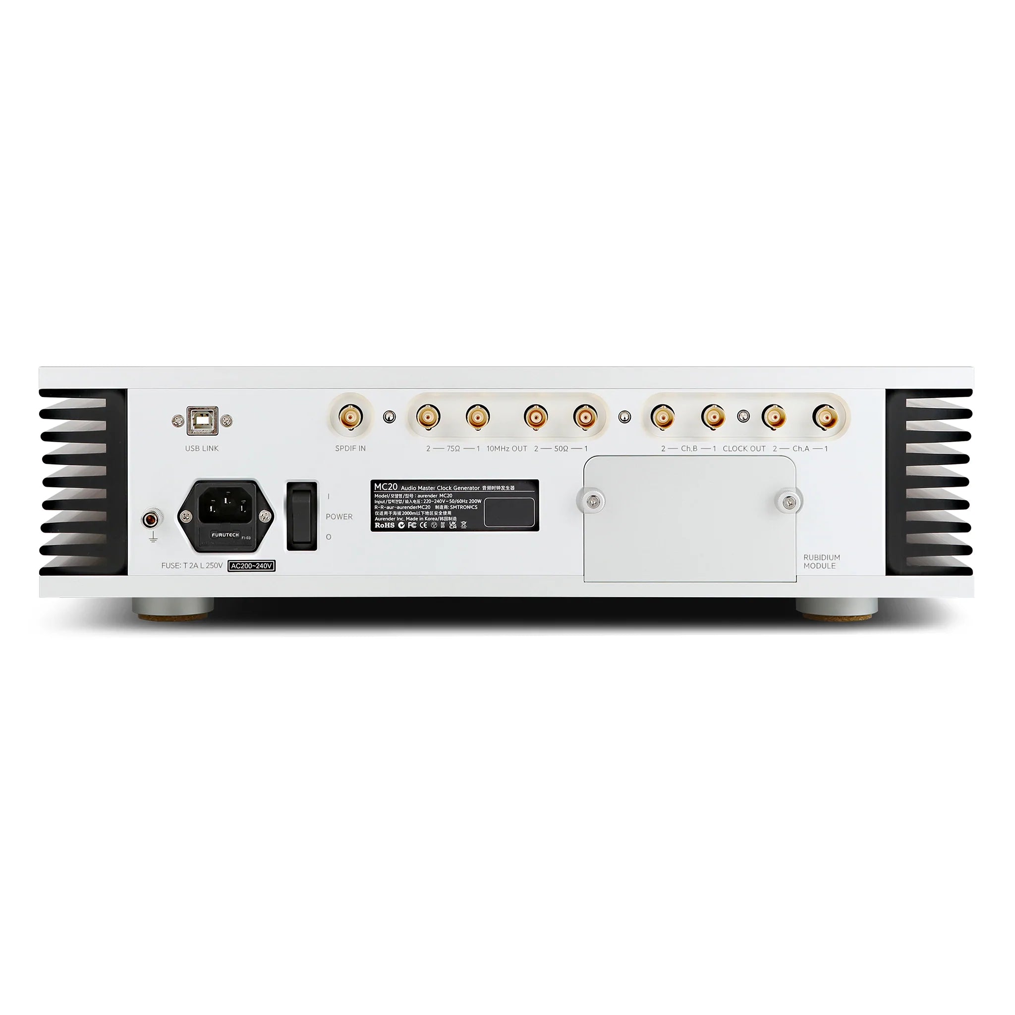 Aurender MC20 Reference Master Clock - High Precision Audio Clock for Audiophiles & Home Theater Systems | Perfect for Studio Recording & Hi-Fi Music Playback