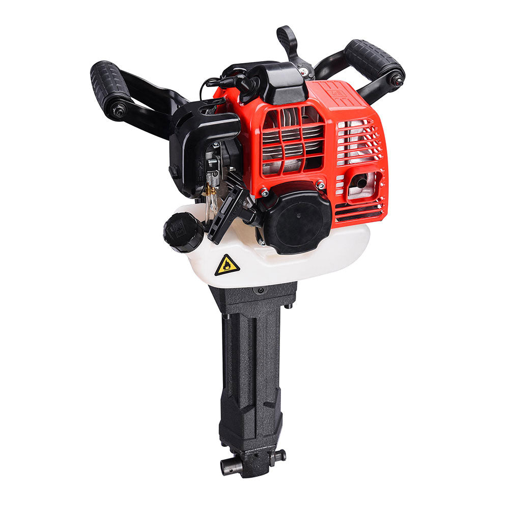 52cc 2-Stroke EPA-Certified Gas Powered Jack Hammer Demolition Breaker Kit - Heavy Duty Concrete Breaking Tool for Construction, Road Work & Home Renovation Projects