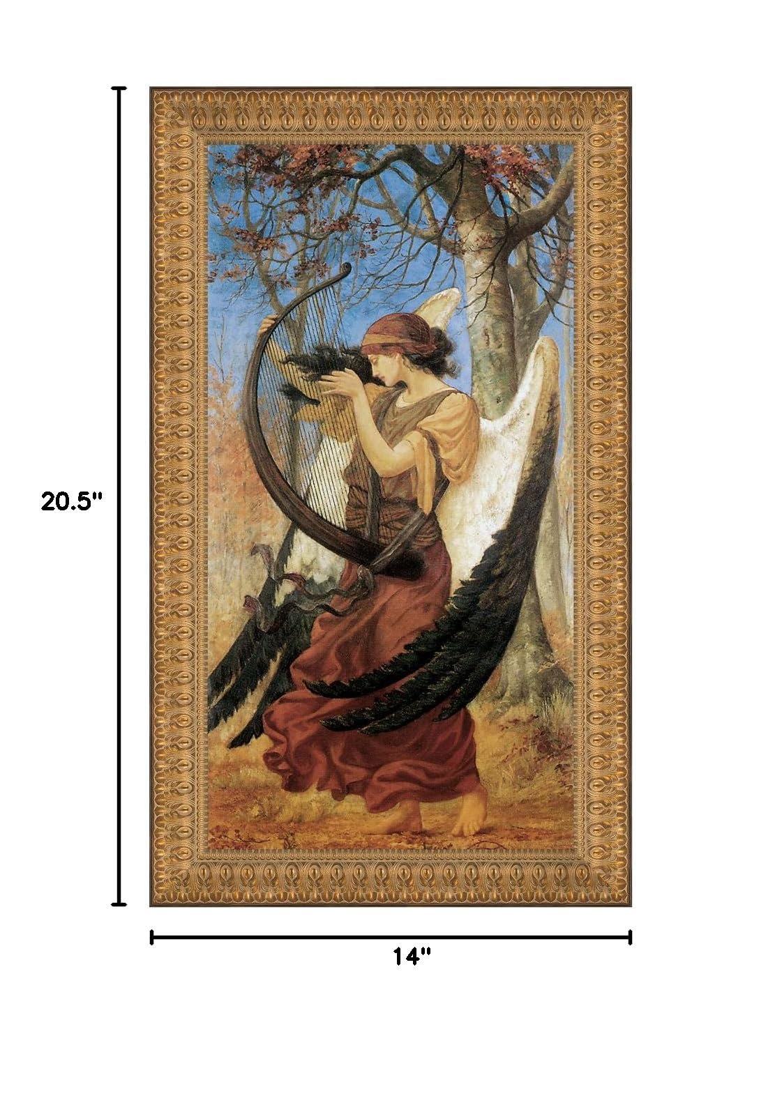Design Toscano Titania's Awakening 1896 Canvas Art Print - Small Wall Decor for Living Room, Bedroom & Office | Victorian Fairy Painting Reproduction