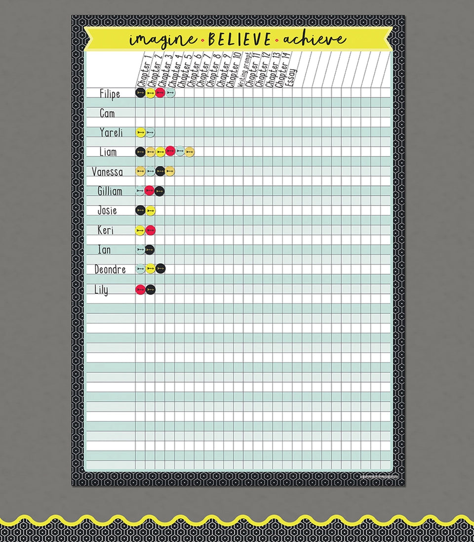 Aim High Incentive Chart for Kids - Motivational Reward System for Behavior & Chores - Perfect for Classroom, Homeschool & Parenting
