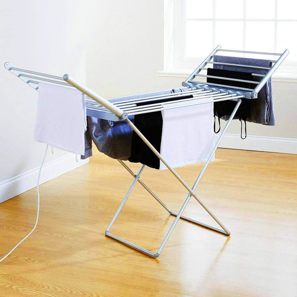PAASHE Electric Clothes Dryer Rack - Portable & Fast Drying Laundry Solution for Apartments, Small Spaces - Ideal for Travel, Dorms, and Energy-Efficient Home Use