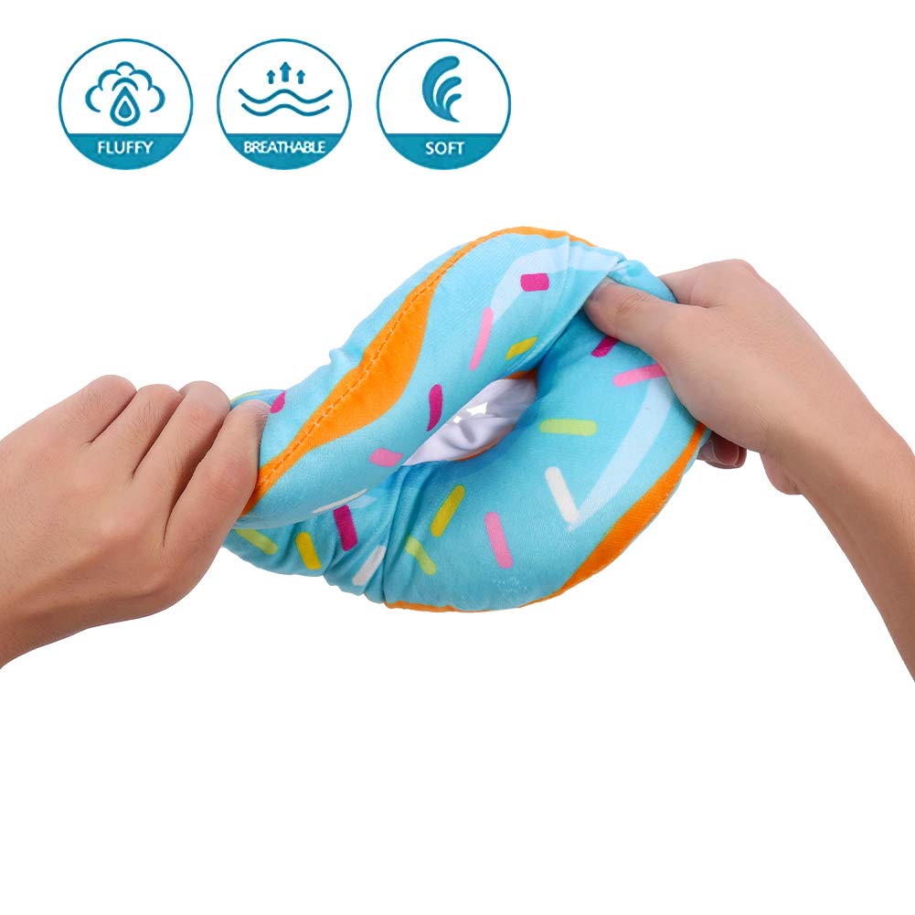 FRIUSATE Soft Cat Cone Collar - Adjustable Elizabethan Recovery Collar for Cats & Kittens | Cute Donut Design | Lightweight Post-Surgery Neck Cone to Prevent Licking & Scratching | Perfect for Spay/Neuter Recovery & Wound Healing