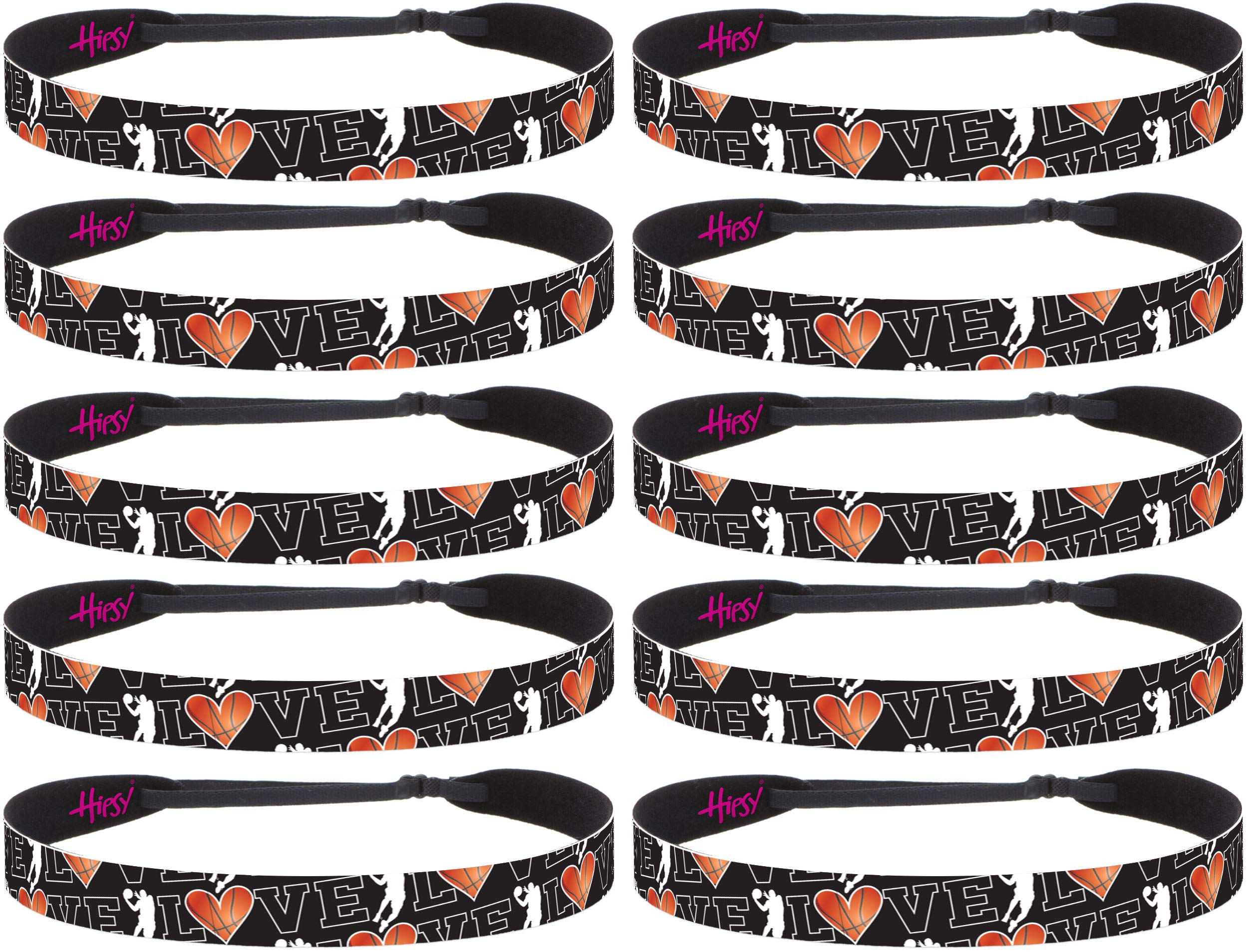 Adjustable No-Slip Basketball Headbands for Women, Girls & Teens - Perfect for Sports, Workouts & Outdoor Activities - Hipsy