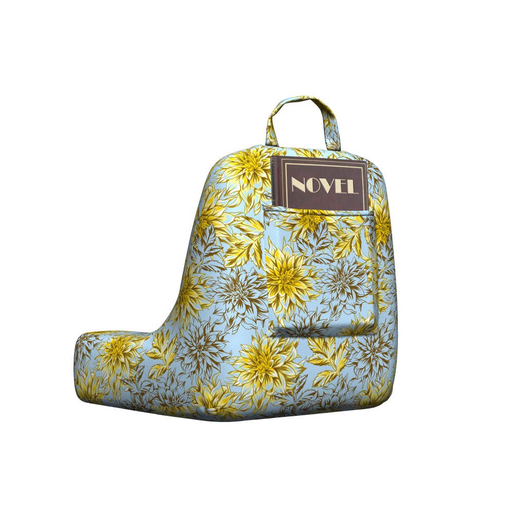 Ambesonne Floral Pillow Cover - Yellow Dahlias, Soft Fabric for Reading & Bed Rest