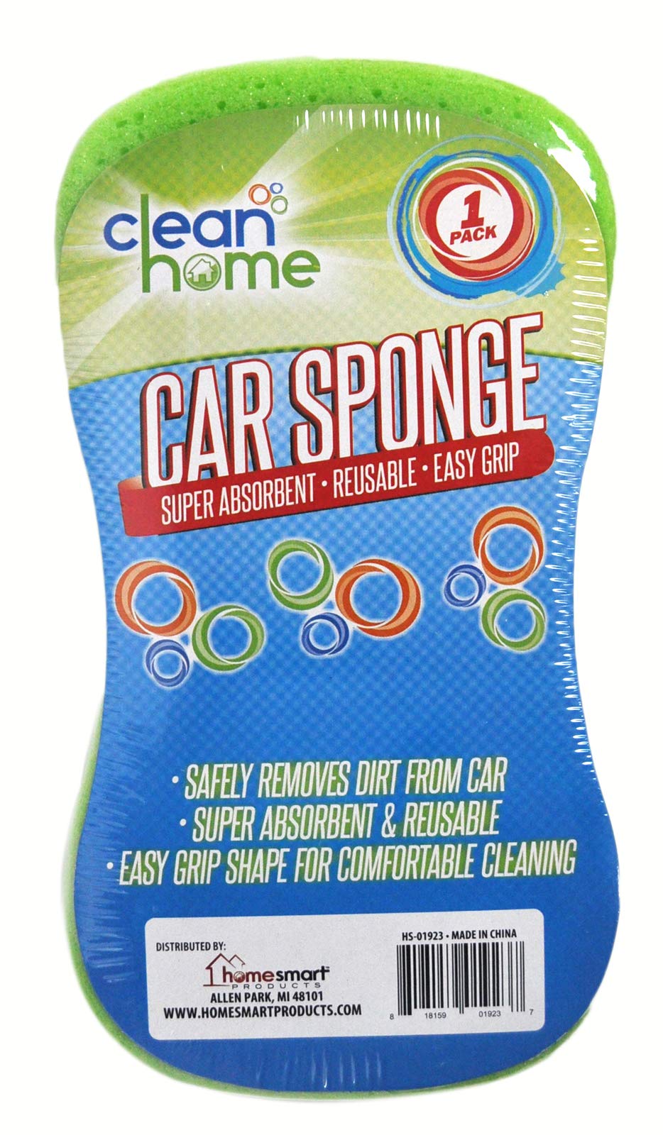 Premium Car Wash Sponge for Home & Auto Cleaning - Extra Soft & Absorbent for Scratch-Free Washing - Perfect for Cars, Trucks & SUVs