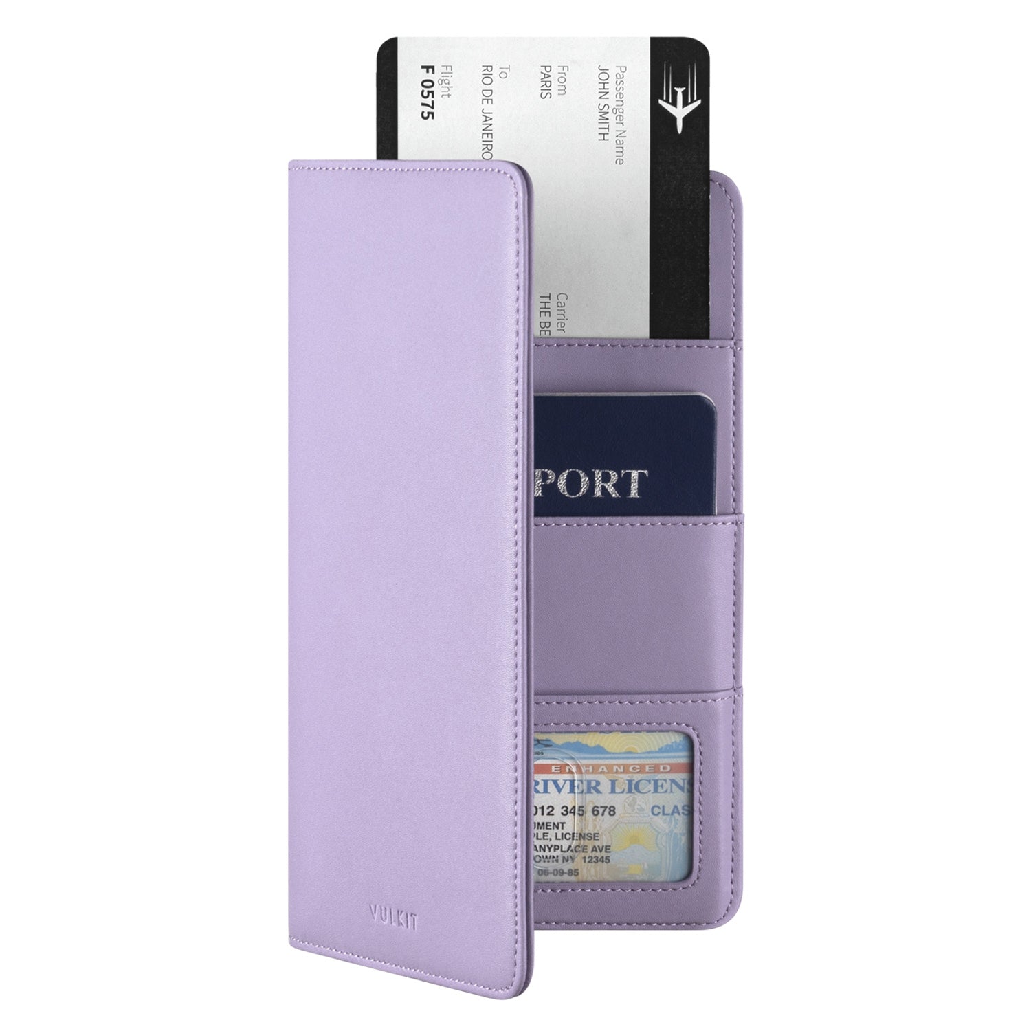 VPW100 RFID Blocking Bifold Passport Wallet - Secure Travel Organizer for Passport, Credit Cards, Cash & Bills | Perfect for International Trips & Business Travel