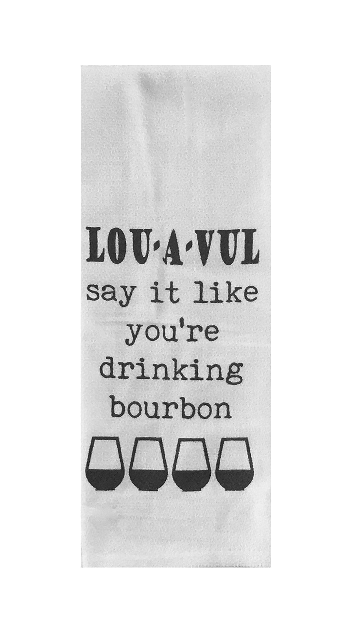 Derby Party Tea Towels Set of 2 - Louisville Bourbon & Derby Themed Kitchen Towels for Hosting, Gifts & Southern Home Decor