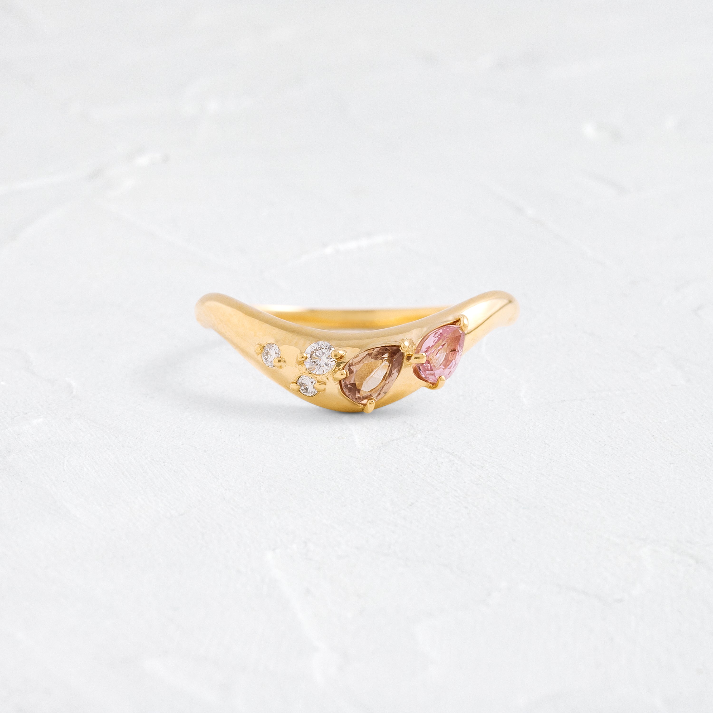 Amplify Double Pear Band - Elegant Autumn Jewelry for Women | Perfect for Fall Weddings, Parties & Everyday Wear