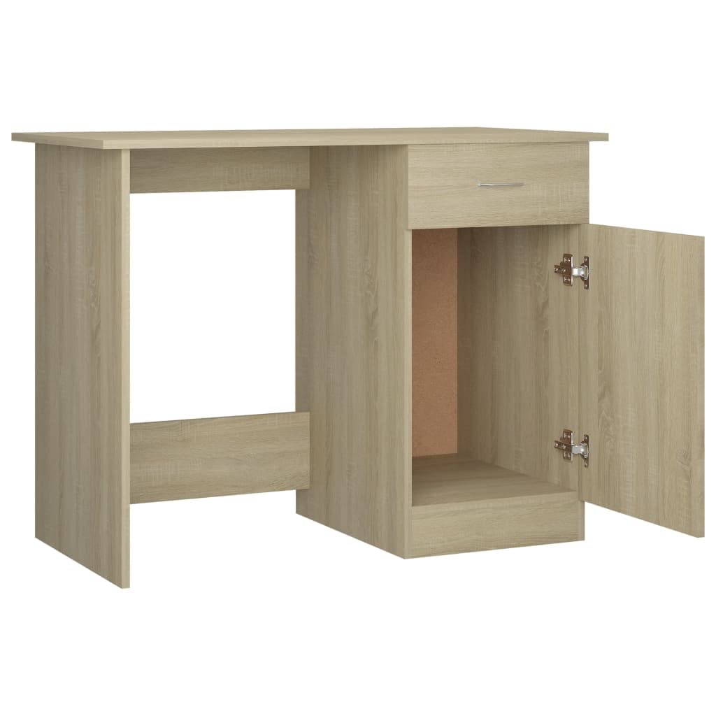 Sonoma Oak Computer Desk with Drawer & Door - 39.4