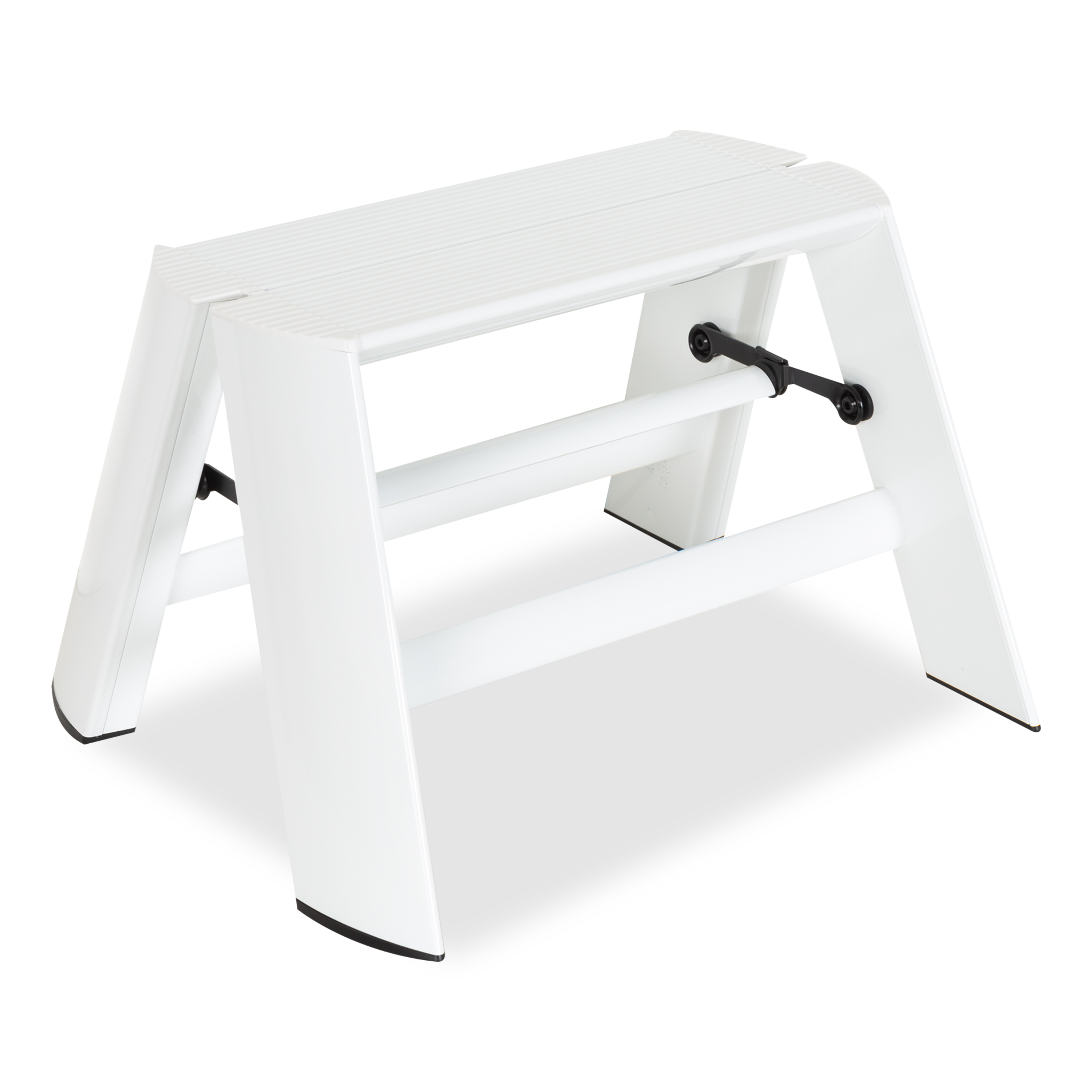 1 Step Ladder - Sturdy & Lightweight Aluminum Step Stool for Home, Kitchen, Garage - Non-Slip Safety Platform (Model 118186002015)