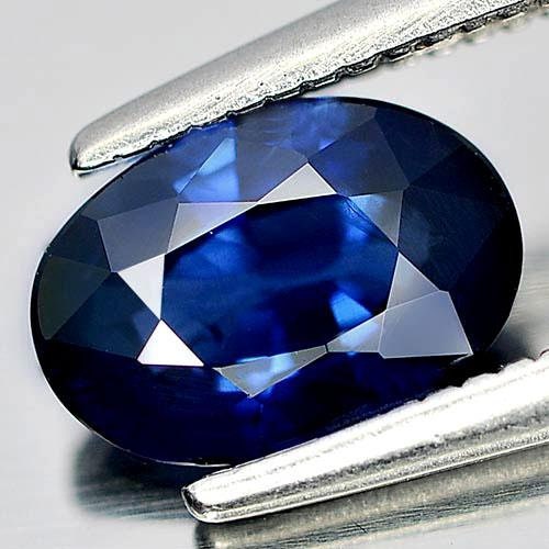 1.09ct Natural Vivid Medium Dark Blue Sapphire - 7x5mm Oval VS Loose Gemstone - September Birthstone with VS Clarity - Perfect for Engagement Rings, Jewelry Making & Birthstone Collections