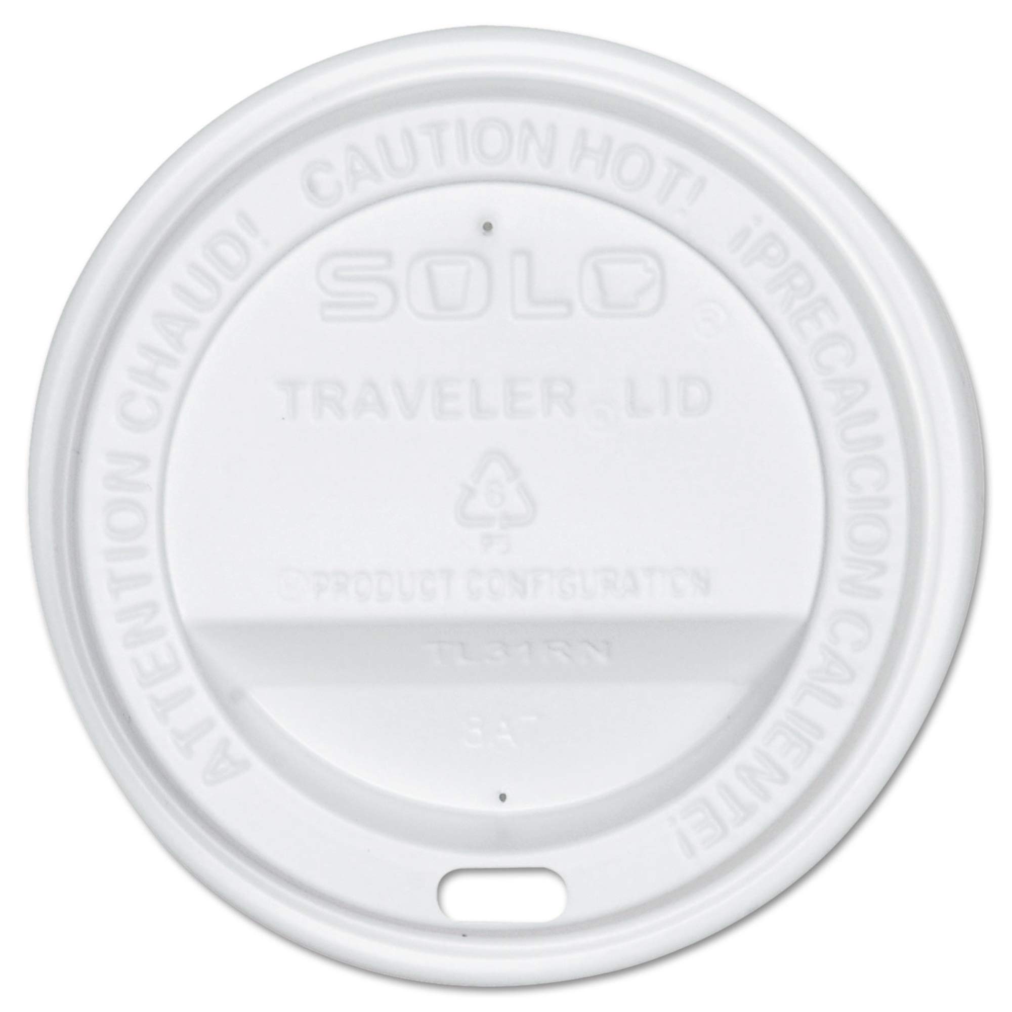 Solo Hot Traveler Cup Lid - White - Leak-Proof Coffee Travel Mug Cover for Commuting, Camping & Office Use