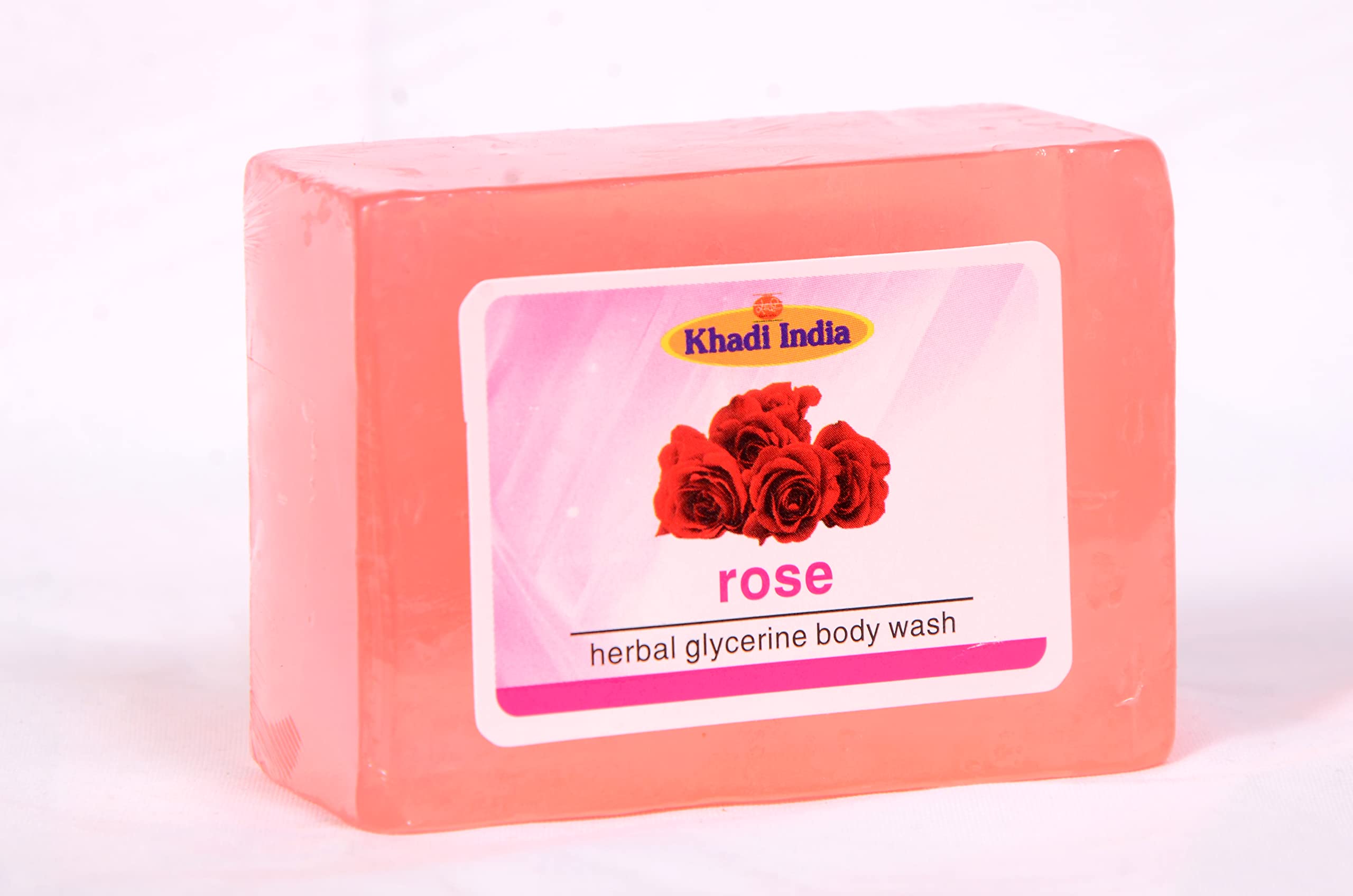 Shri Manav Herbal Rose Glycerine Body Wash Soap - 125g (Pack of 3) for All Skin Types | Moisturizing & Gentle Cleansing | Perfect for Daily Shower & Spa Day