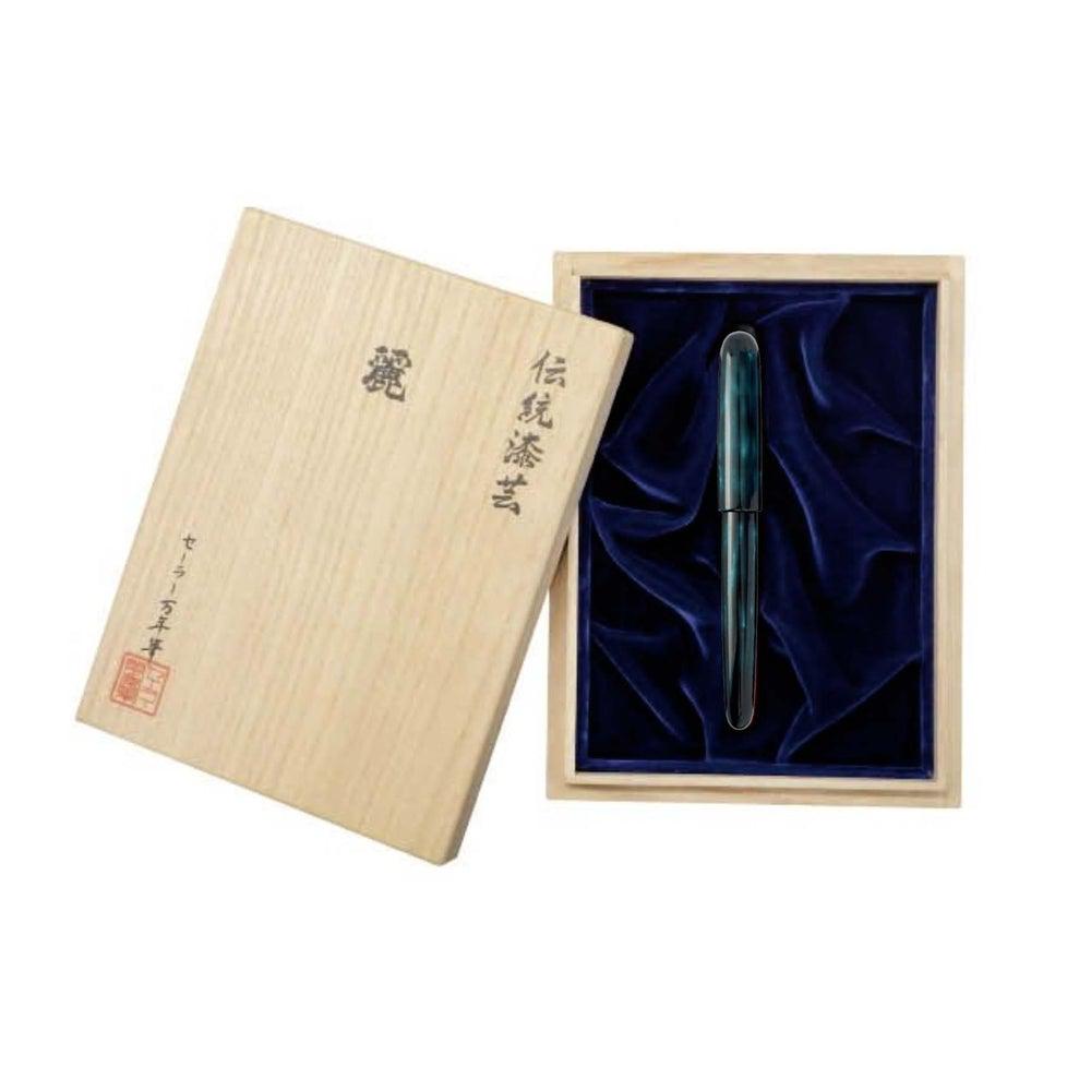 Sailor Fountain Pen 'Rei' 2nd Series Iwate Kinoshiru Nuri - Premium Japanese Writing Pen for Calligraphy & Collectors (2022) - Perfect for Gift, Office & Artistic Use