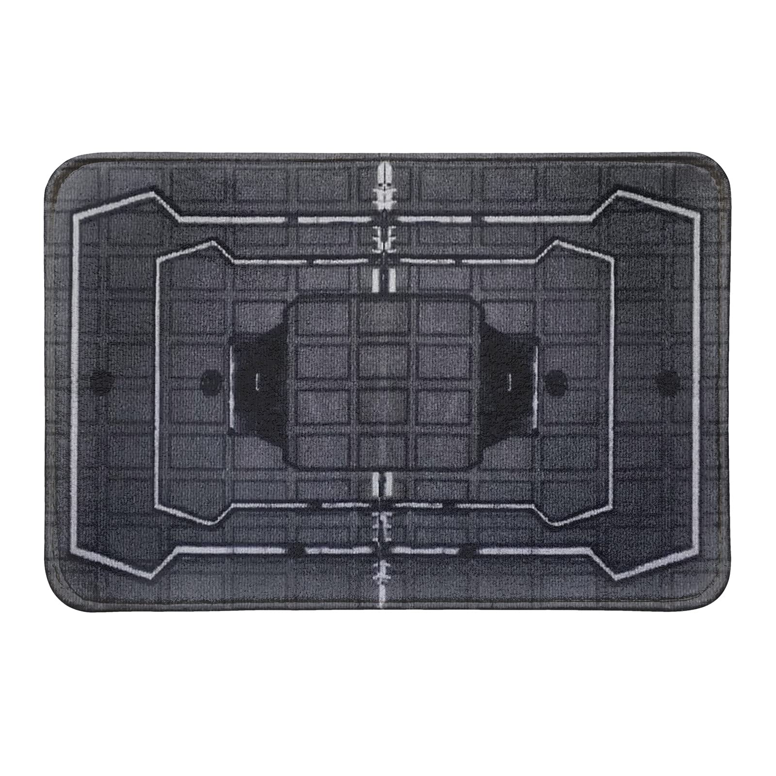Non-Slip Absorbent Velvet Bath Mat - Soft Frost Welcome Bathroom Rug for Shower, Bath & Entrance - Ultra Plush Indoor Doormat for Bathroom, Kitchen & Bedroom - Machine Washable & Quick Dry (One Size)
