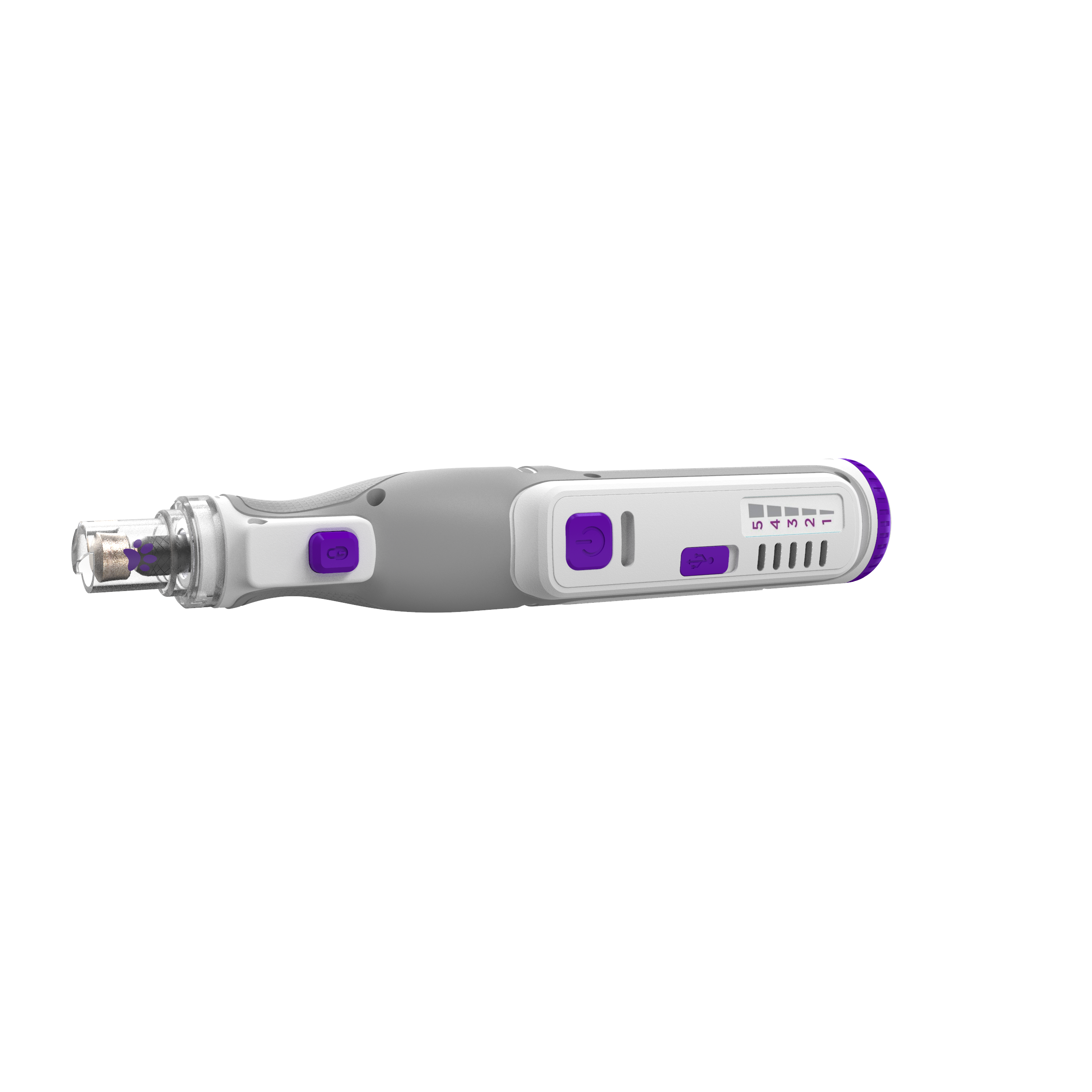 8V MAX Cordless Rechargeable Pet Nail Grinder & Rotary Tool for Dogs & Cats - Gentle & Quiet Nail Clipper for Small to Large Pets - Perfect for Home Grooming & Nail Care (Gray)