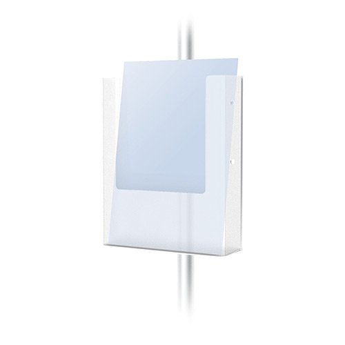 Adjustable 11x14 Pedestal Sign Holder with Square Steel Base - Quick Slide-in Frame Design for Retail Stores, Restaurants & Events - Durable A-Frame Sign Stand for Indoor/Outdoor Advertising