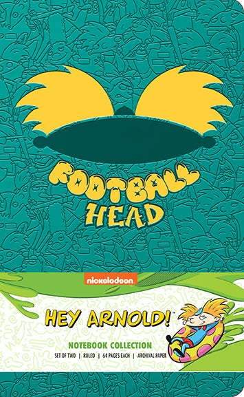 Hey Arnold! Spiral Notebook Set of 2 - Cartoon Character School Supplies for Note Taking, Journaling & Gift Giving - Perfect for Students, Fans & Collectors