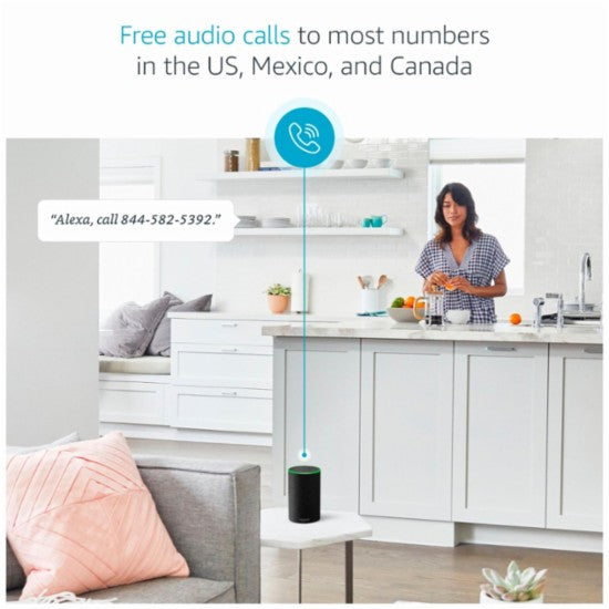 Amazon Echo (2nd Gen) Smart Speaker with Alexa - Charcoal Fabric - Voice Control, Smart Home Hub, Music Streaming for Living Room & Bedroom