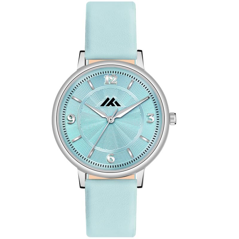 Elegant Analog Watches for Women - Stylish Sky Blue Rubber Band with Precious Design | Perfect for Casual Wear, Office & Everyday Use -156