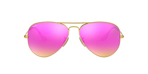 Matte Gold/Green Mirrored Fuchsia