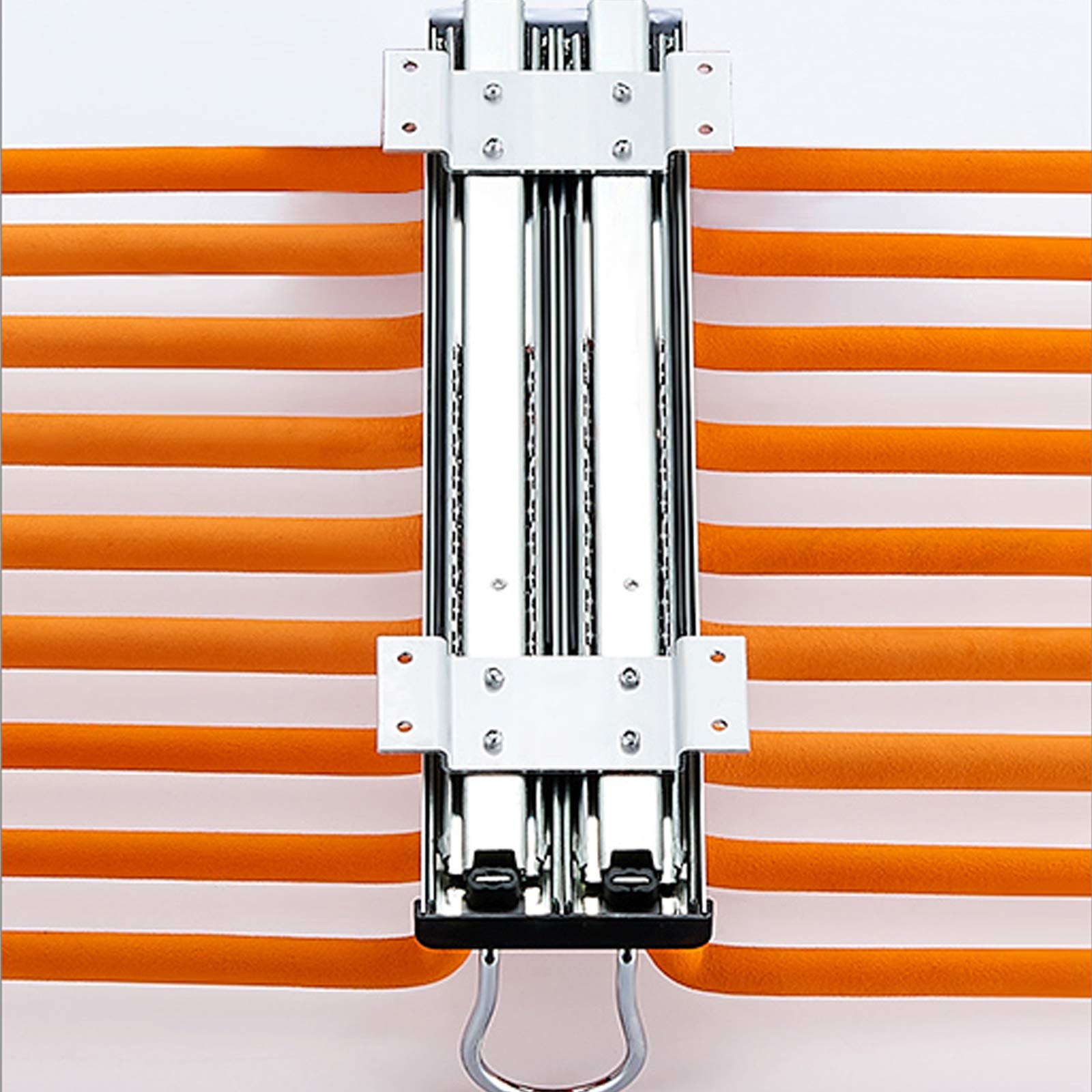 Extendable Pull Out Closet Pants Hanger Bar - Space Saving Clothes Organizer for Pants, Scarves & Accessories - Push-Pull 22 Rods Storage Rack (Orange) - Perfect for Small Closets, Wardrobe Organization & Home Storage Solutions