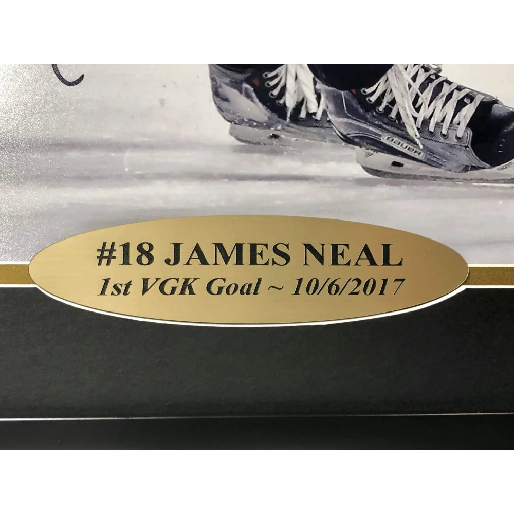 James Neal Signed 16x20 First VGK Goal Photo - Framed with COA - Vegas Golden Knights Autographed Memorabilia - Perfect for Sports Fans, Man Cave Decor, and Hockey Collectors