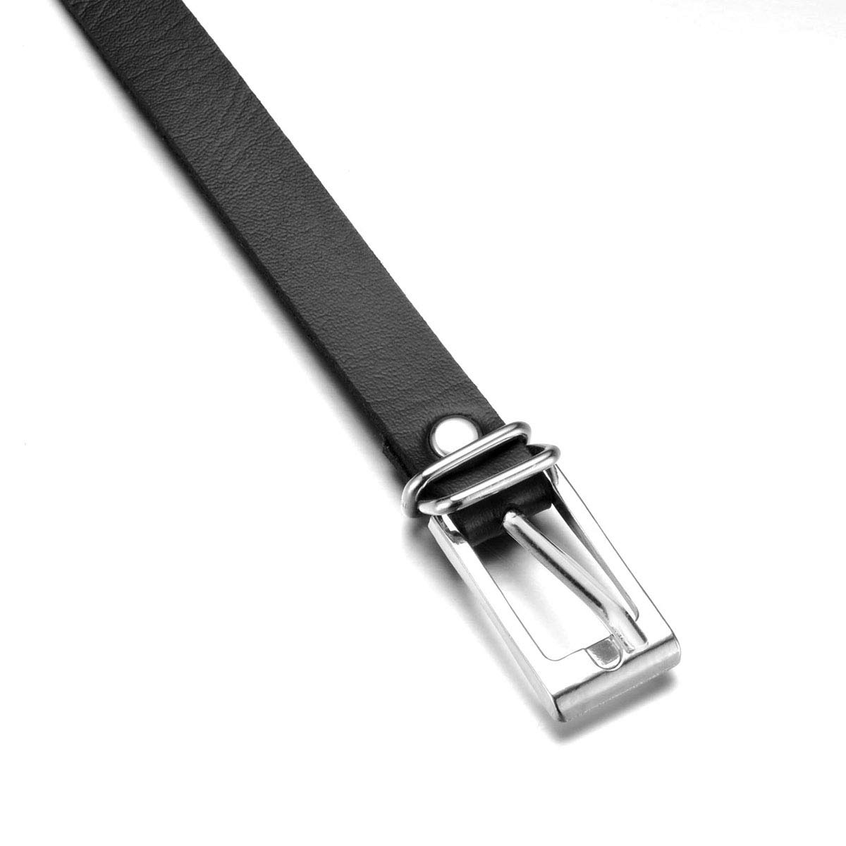 Eigso Punk Belts with O-Rings & Chains - Adjustable PU Leather Garter Straps for Women & Men - Gothic, Rock, Steampunk Fashion Accessory - Perfect for Concerts, Halloween, Cosplay & Alternative Outfits